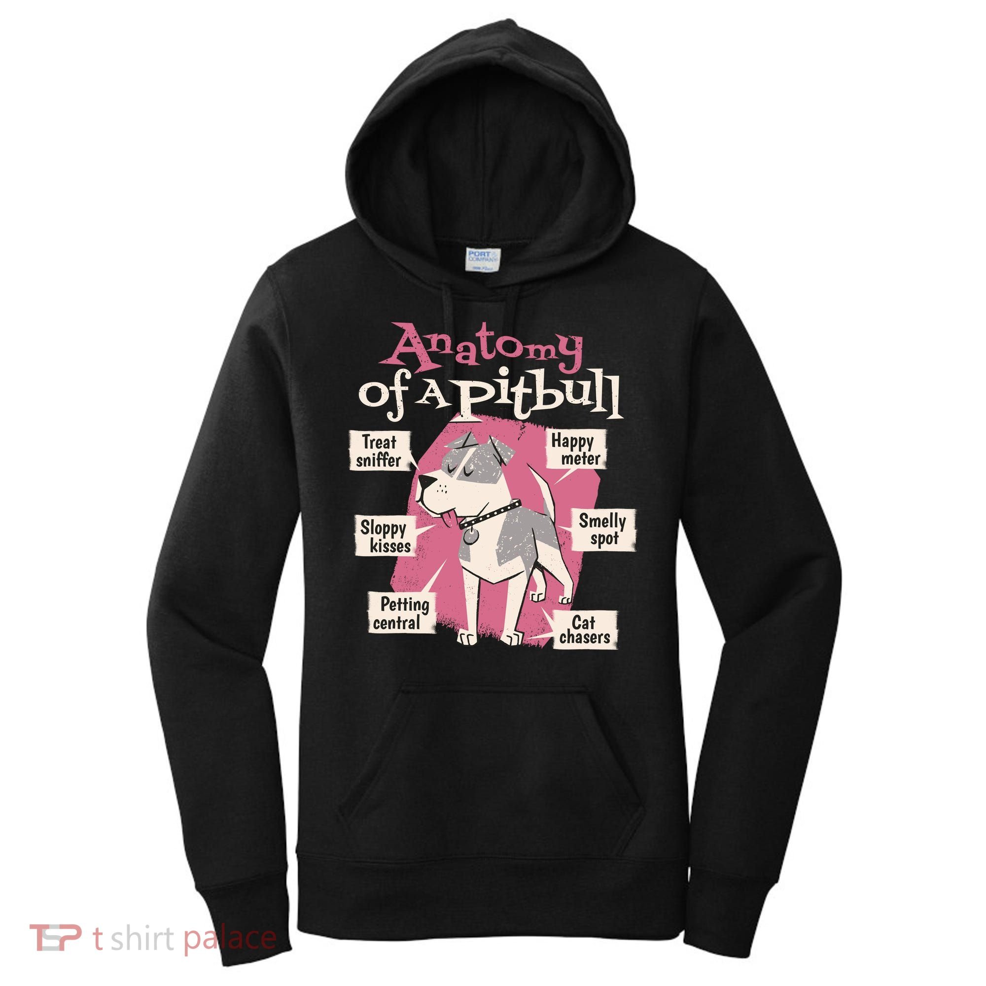 Anatomy Of A Pitbull Cute Gift Women's Hoodie