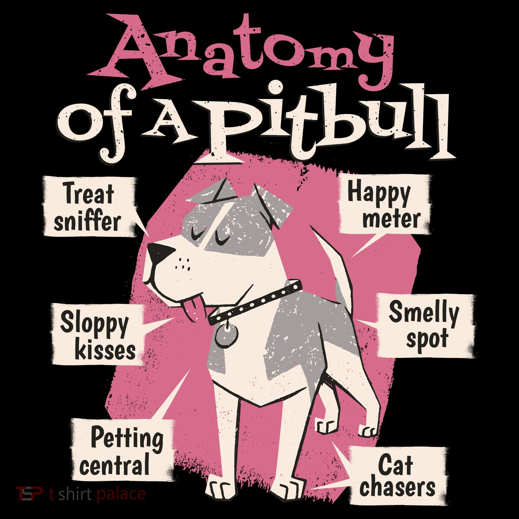 Anatomy Of A Pitbull Cute Gift Women's Hoodie