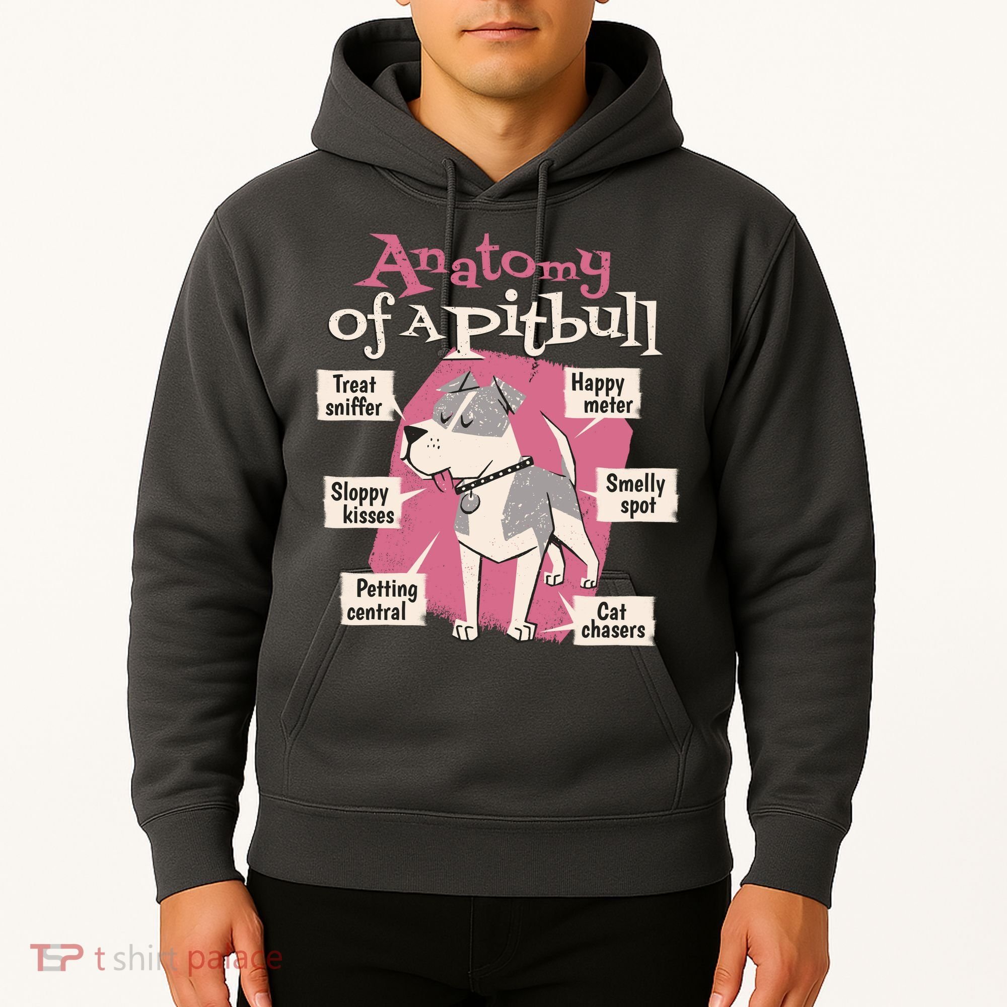 Anatomy Of A Pitbull Cute Gift Hoodie