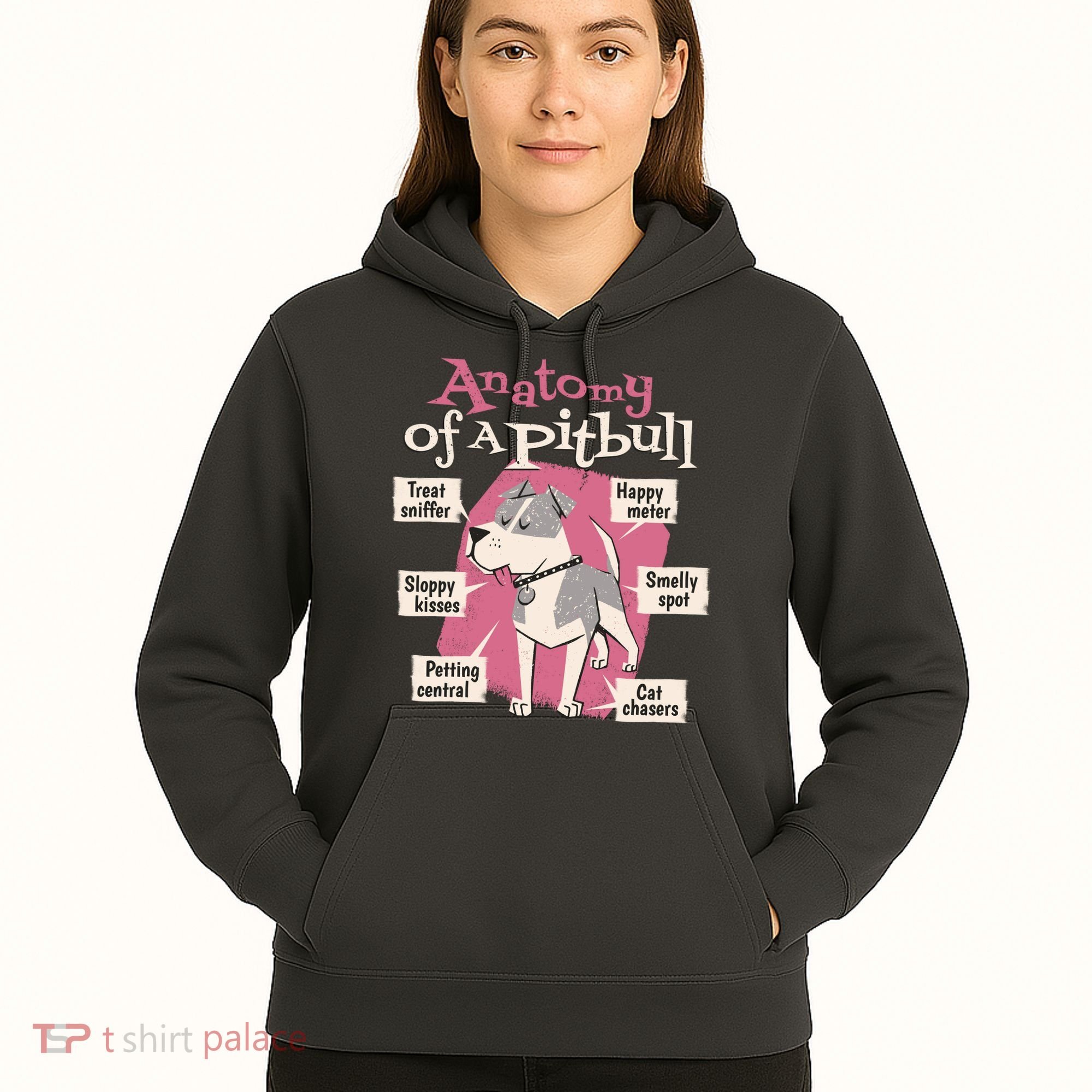 Anatomy Of A Pitbull Cute Gift Hoodie