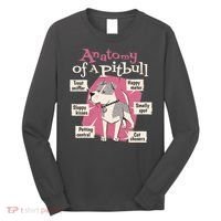 Anatomy Of A Pitbull Cute Gift Long Sleeve Shirt thumb 0