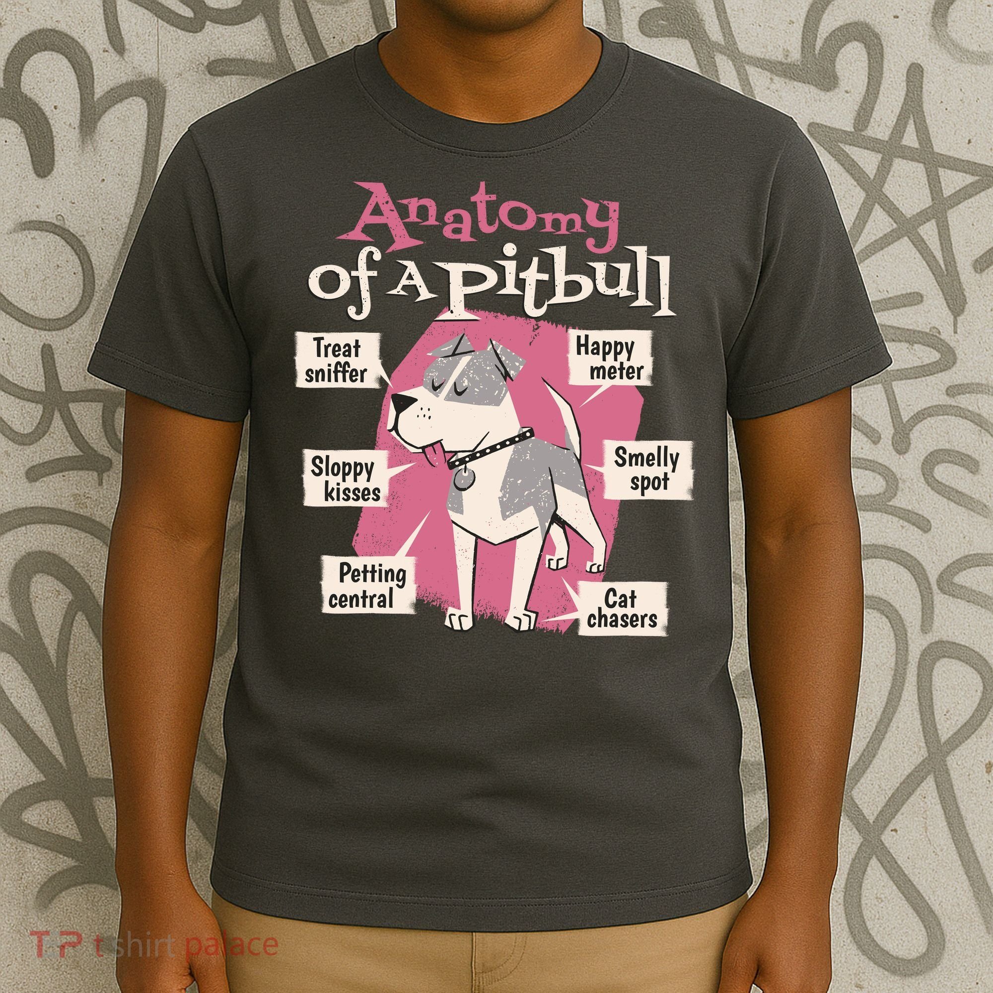 Anatomy Of A Pitbull Cute Gift T-Shirt
