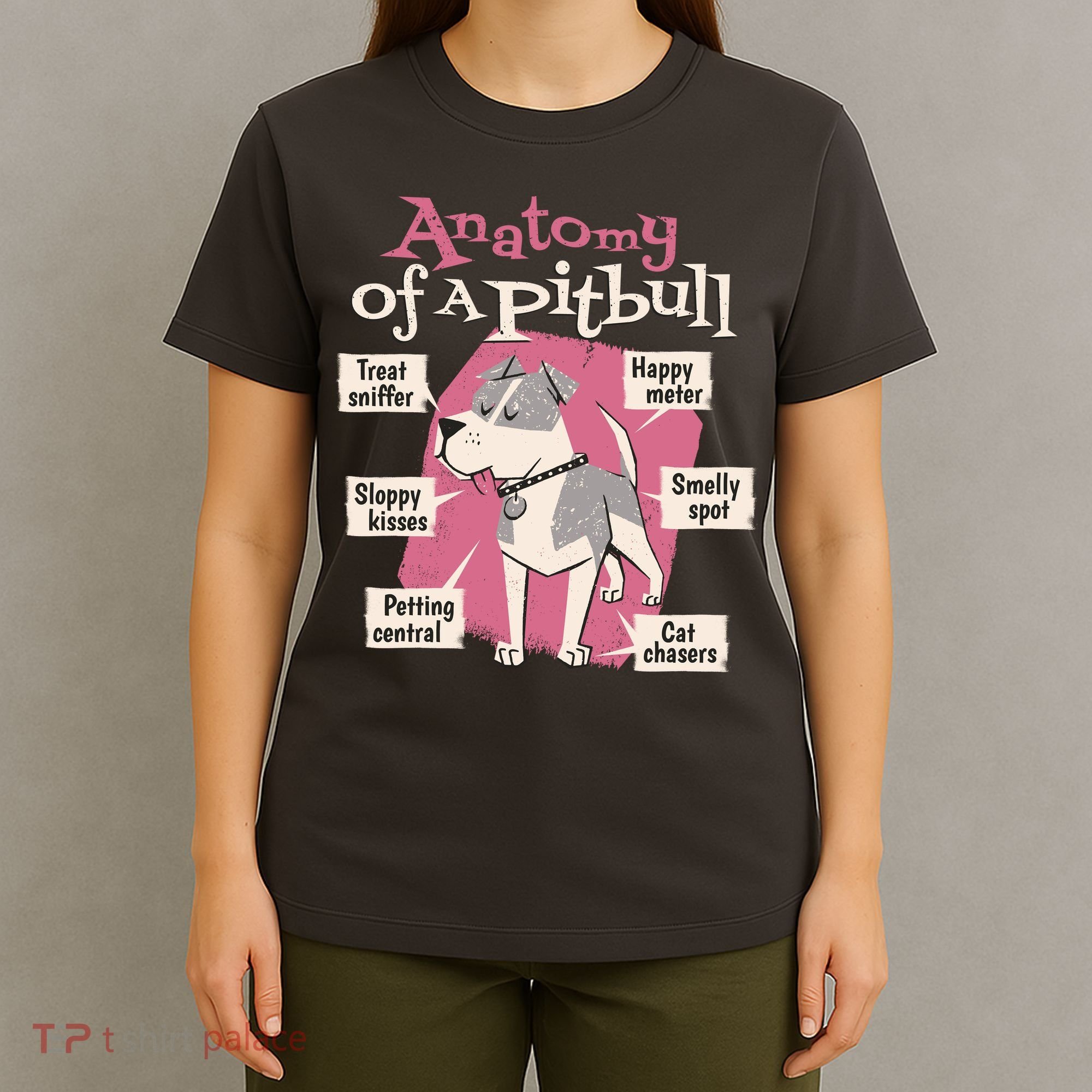 Anatomy Of A Pitbull Cute Gift T-Shirt