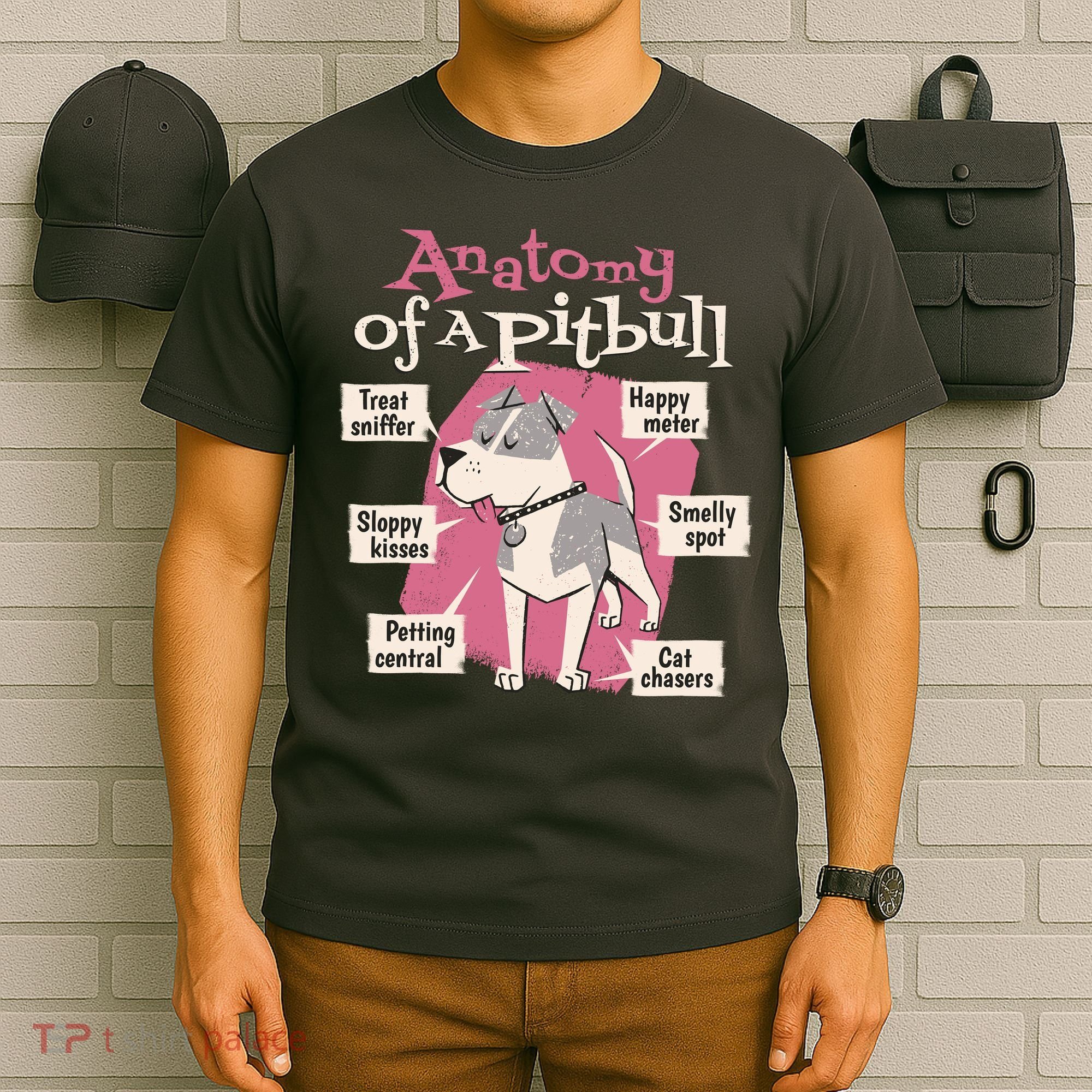 Anatomy Of A Pitbull Cute Gift T-Shirt