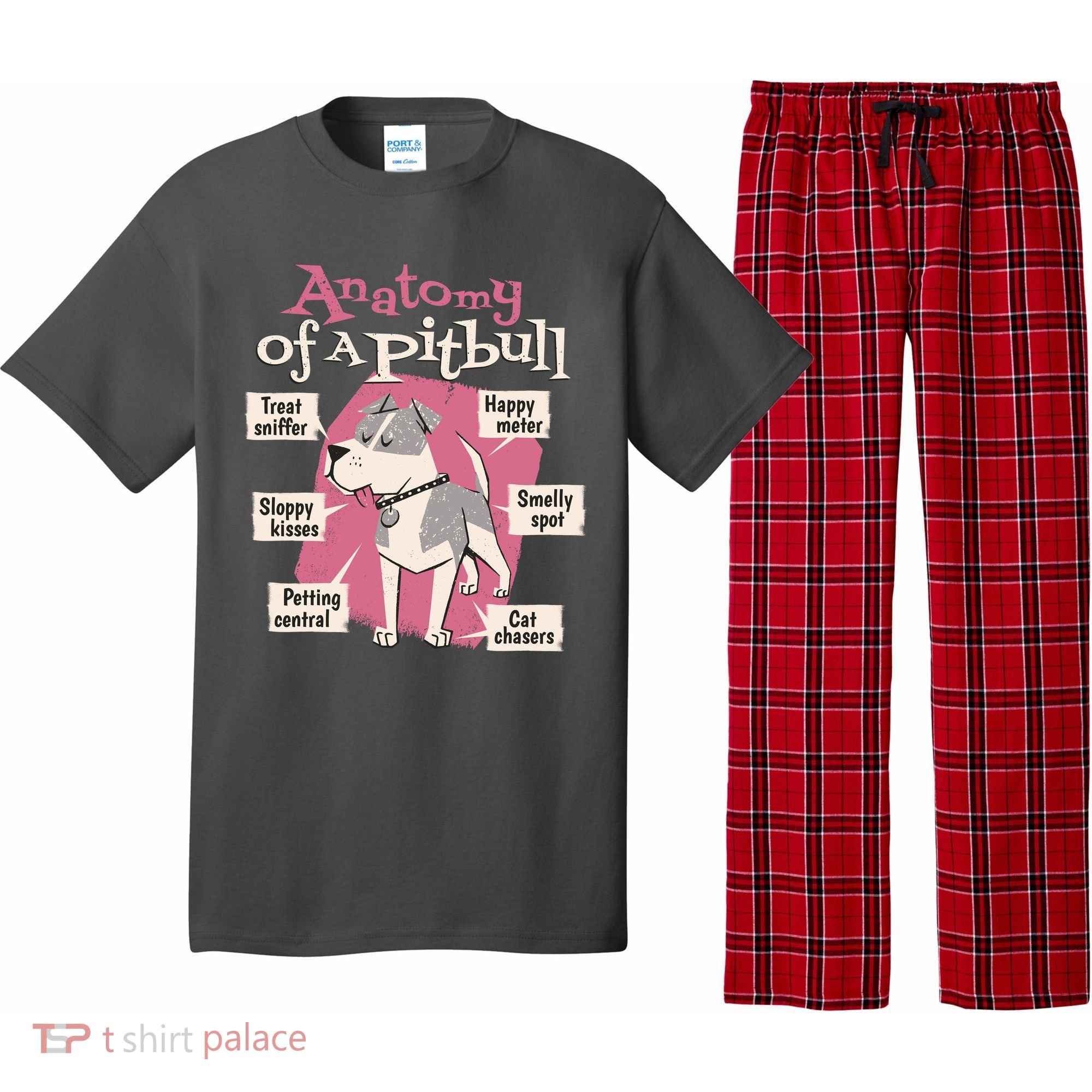 Anatomy Of A Pitbull Cute Gift Pajama Set