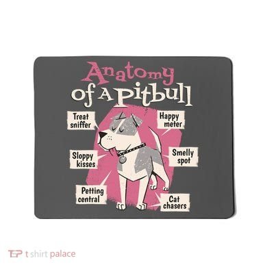 Anatomy Of A Pitbull Cute Gift Mousepad