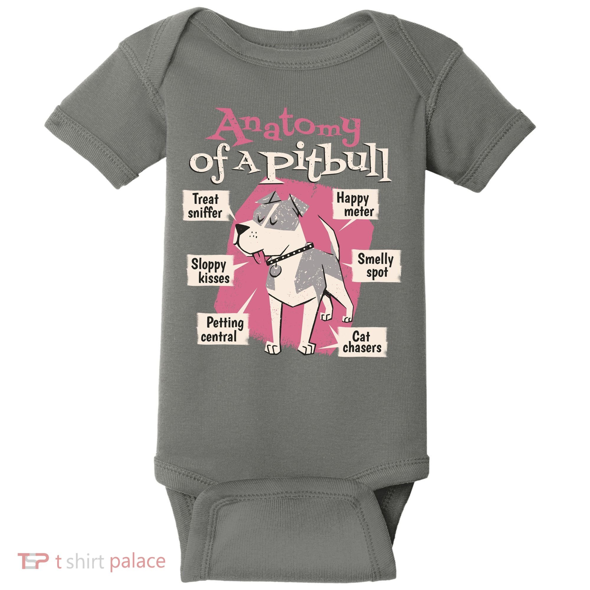 Anatomy Of A Pitbull Cute Gift Baby Bodysuit
