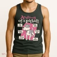 Anatomy Of A Pitbull Cute Gift Tank Top thumb 3
