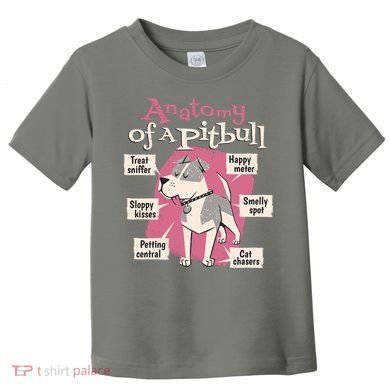 Anatomy Of A Pitbull Cute Gift Toddler T-Shirt