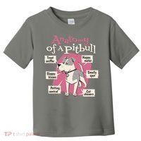 Anatomy Of A Pitbull Cute Gift Toddler T-Shirt thumb 0