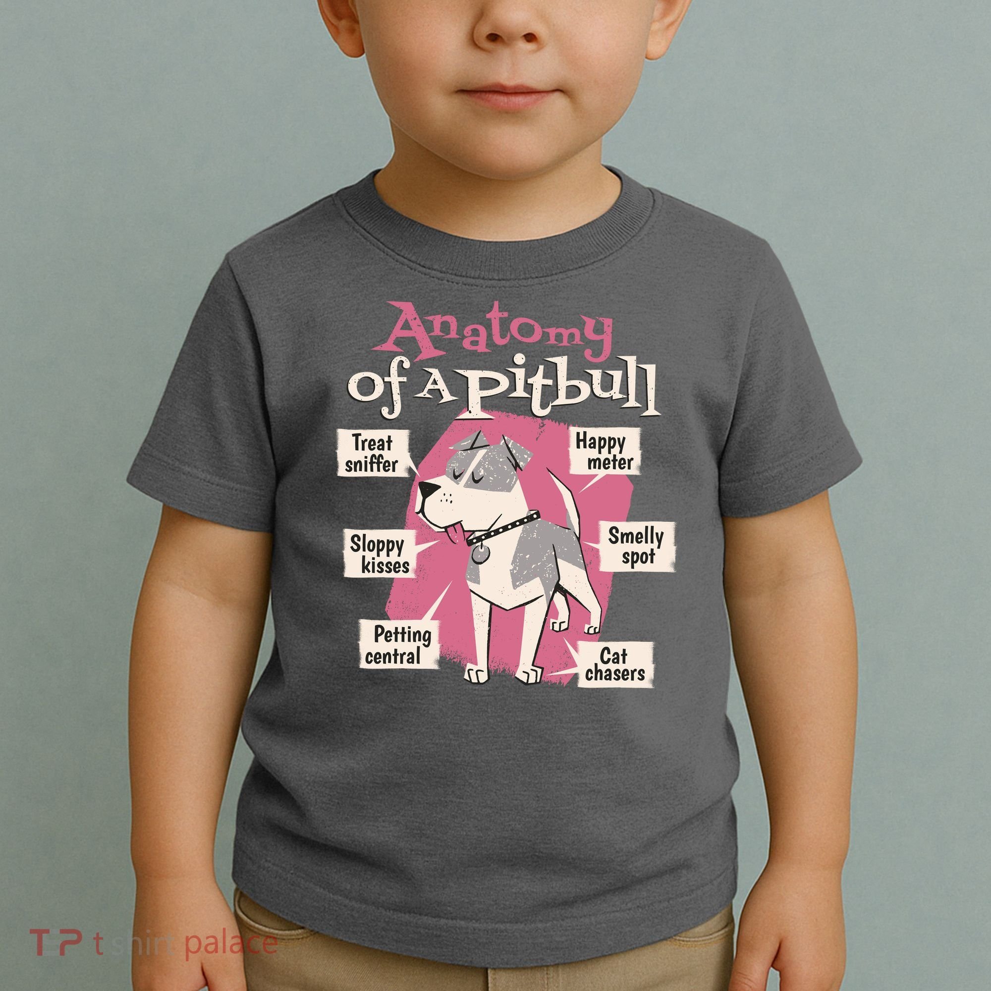 Anatomy Of A Pitbull Cute Gift Toddler T-Shirt