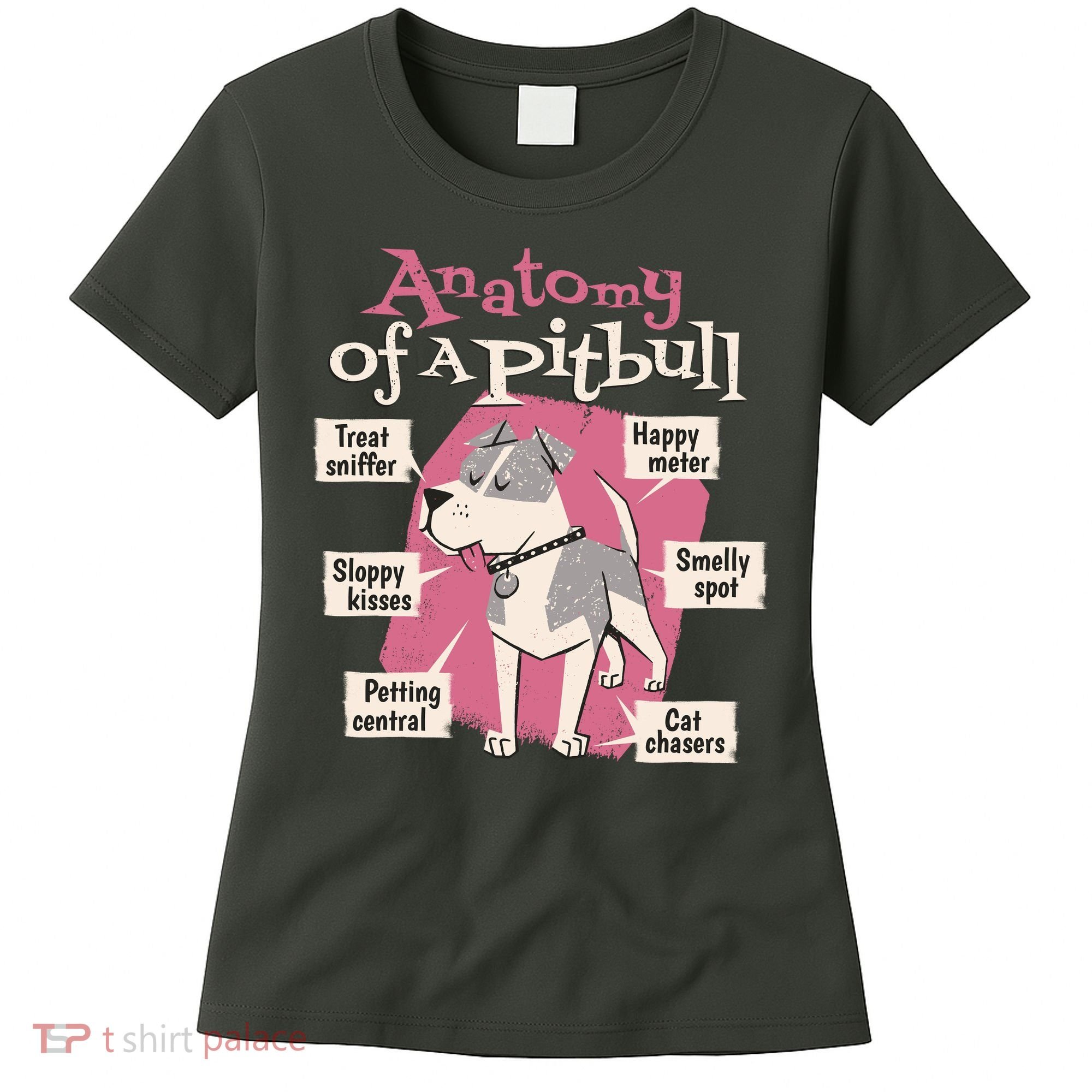 Anatomy Of A Pitbull Cute Gift Women's T-Shirt