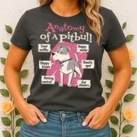Anatomy Of A Pitbull Cute Gift Women's T-Shirt thumb 2