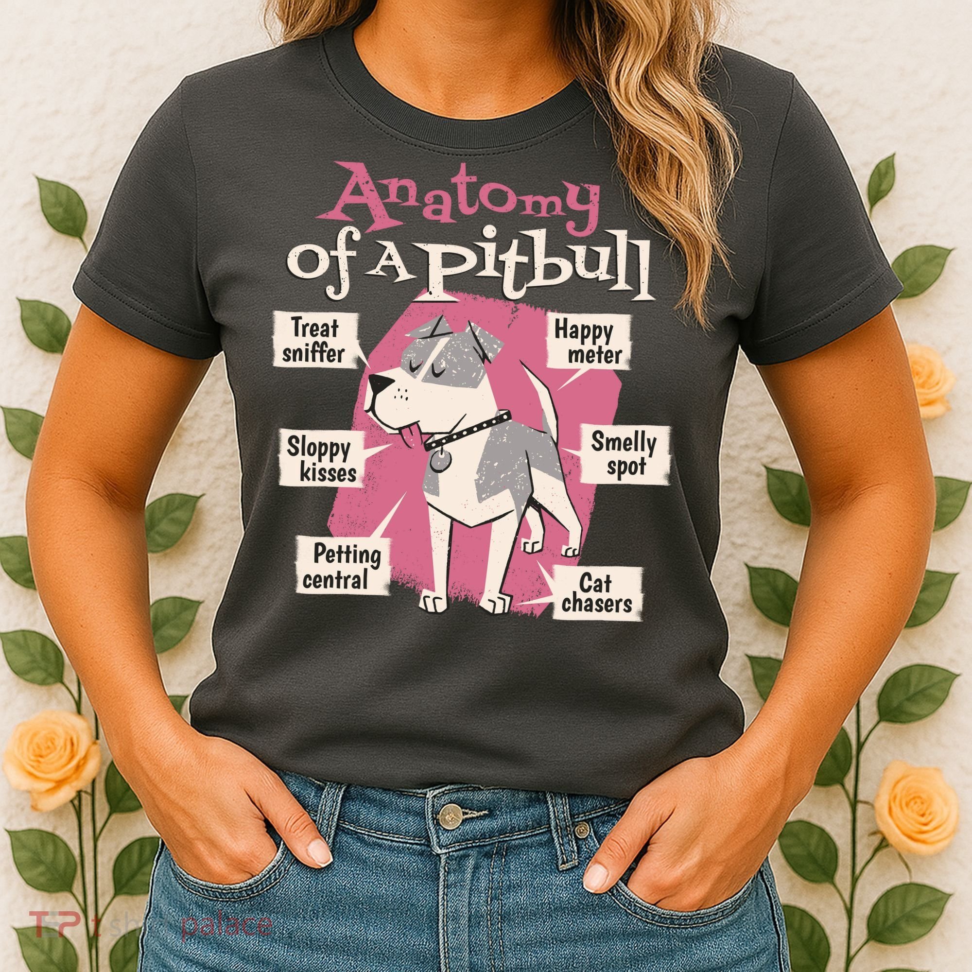 Anatomy Of A Pitbull Cute Gift Women's T-Shirt