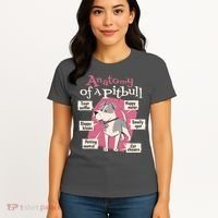 Anatomy Of A Pitbull Cute Gift Women's T-Shirt thumb 4