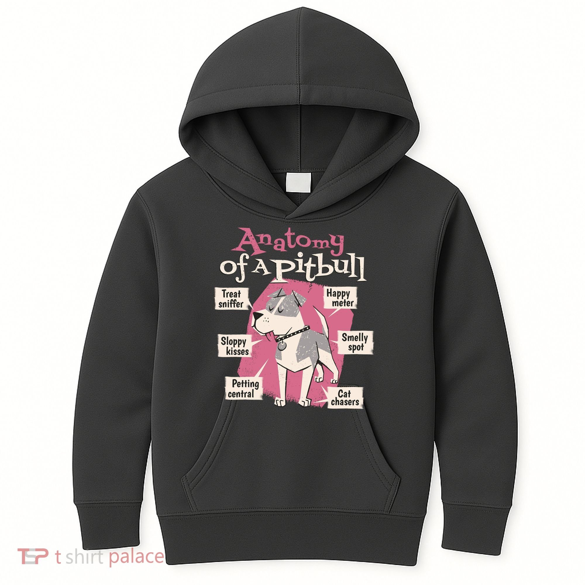 Anatomy Of A Pitbull Cute Gift Kids Hoodie