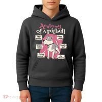 Anatomy Of A Pitbull Cute Gift Kids Hoodie thumb 4