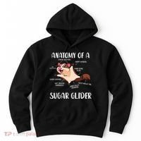 Anatomy Of A Sugar Glider Funny Cute Sugar Glider Gift Hoodie thumb 0