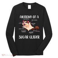 Anatomy Of A Sugar Glider Funny Cute Sugar Glider Gift Long Sleeve Shirt thumb 0