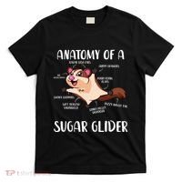 Anatomy Of A Sugar Glider Funny Cute Sugar Glider Gift T-Shirt thumb 0