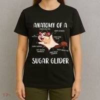 Anatomy Of A Sugar Glider Funny Cute Sugar Glider Gift T-Shirt thumb 4