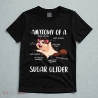Anatomy Of A Sugar Glider Funny Cute Sugar Glider Gift T-Shirt thumb 5