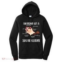 Anatomy Of A Sugar Glider Funny Cute Sugar Glider Gift Women's Hoodie thumb 0