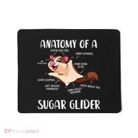 Anatomy Of A Sugar Glider Funny Cute Sugar Glider Gift Mousepad thumb 0