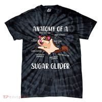 Anatomy Of A Sugar Glider Funny Cute Sugar Glider Gift Tie-Dye T-Shirt thumb 0