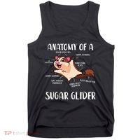 Anatomy Of A Sugar Glider Funny Cute Sugar Glider Gift Tank Top thumb 0