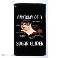 Anatomy Of A Sugar Glider Funny Cute Sugar Glider Gift Golf Towel thumb 0