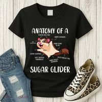 Anatomy Of A Sugar Glider Funny Cute Sugar Glider Gift Women's T-Shirt thumb 3
