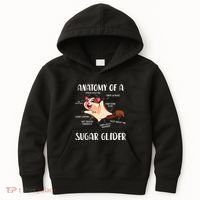 Anatomy Of A Sugar Glider Funny Cute Sugar Glider Gift Kids Hoodie thumb 0