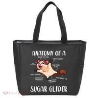 Anatomy Of A Sugar Glider Funny Cute Sugar Glider Gift Tote Bag thumb 0