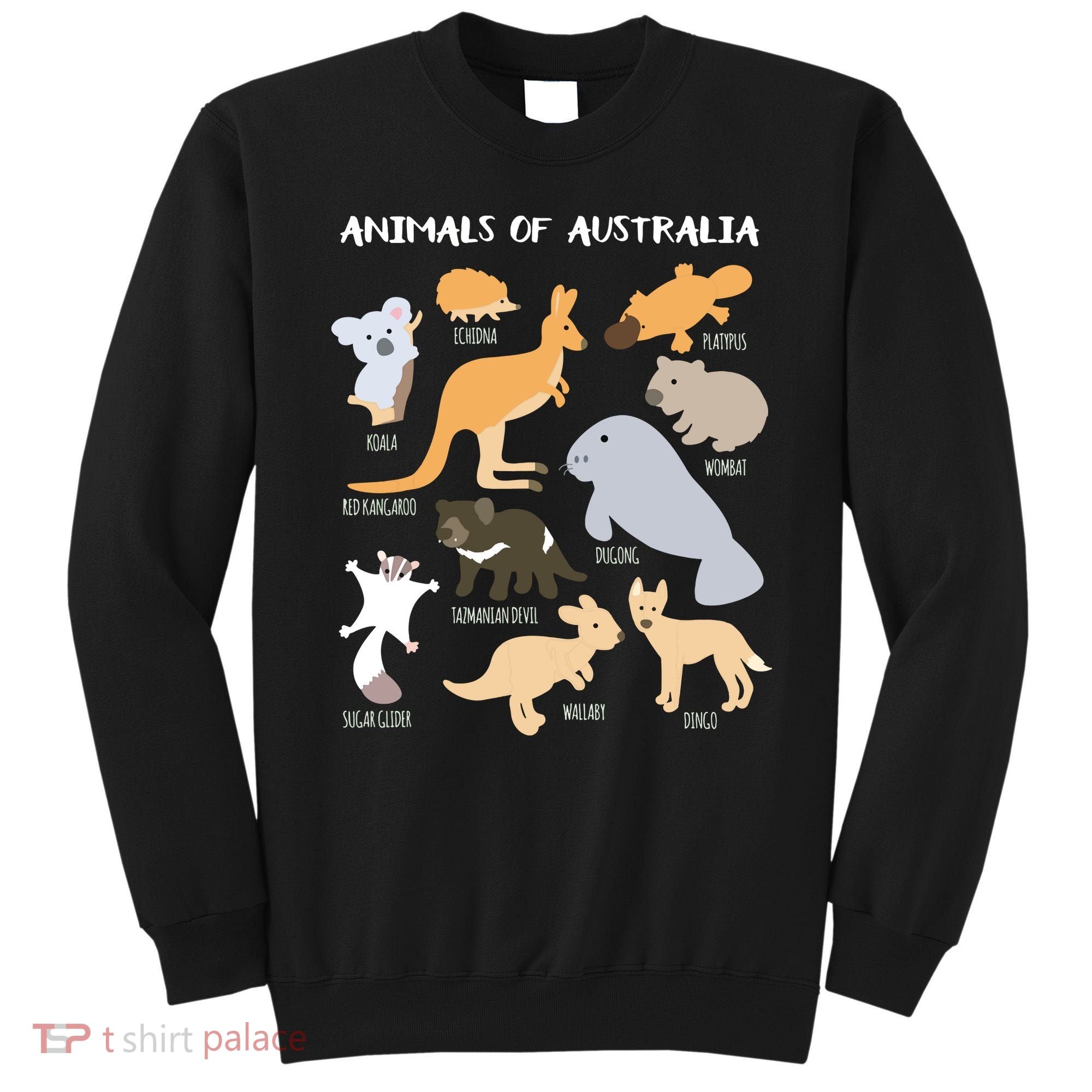 Animals Of Australia Australian Animal Educational Gift Sweatshirt