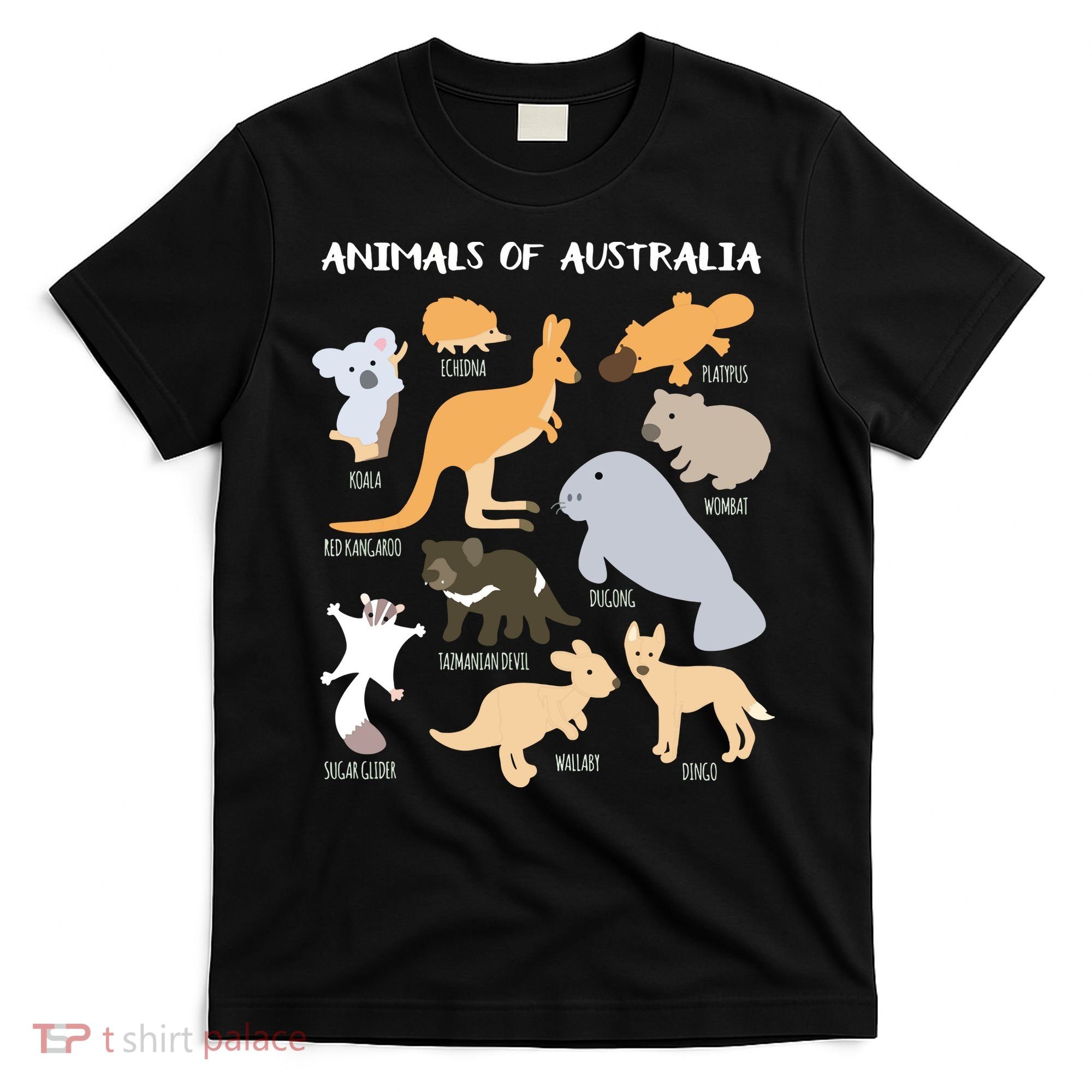 Animals Of Australia Australian Animal Educational Gift T-Shirt