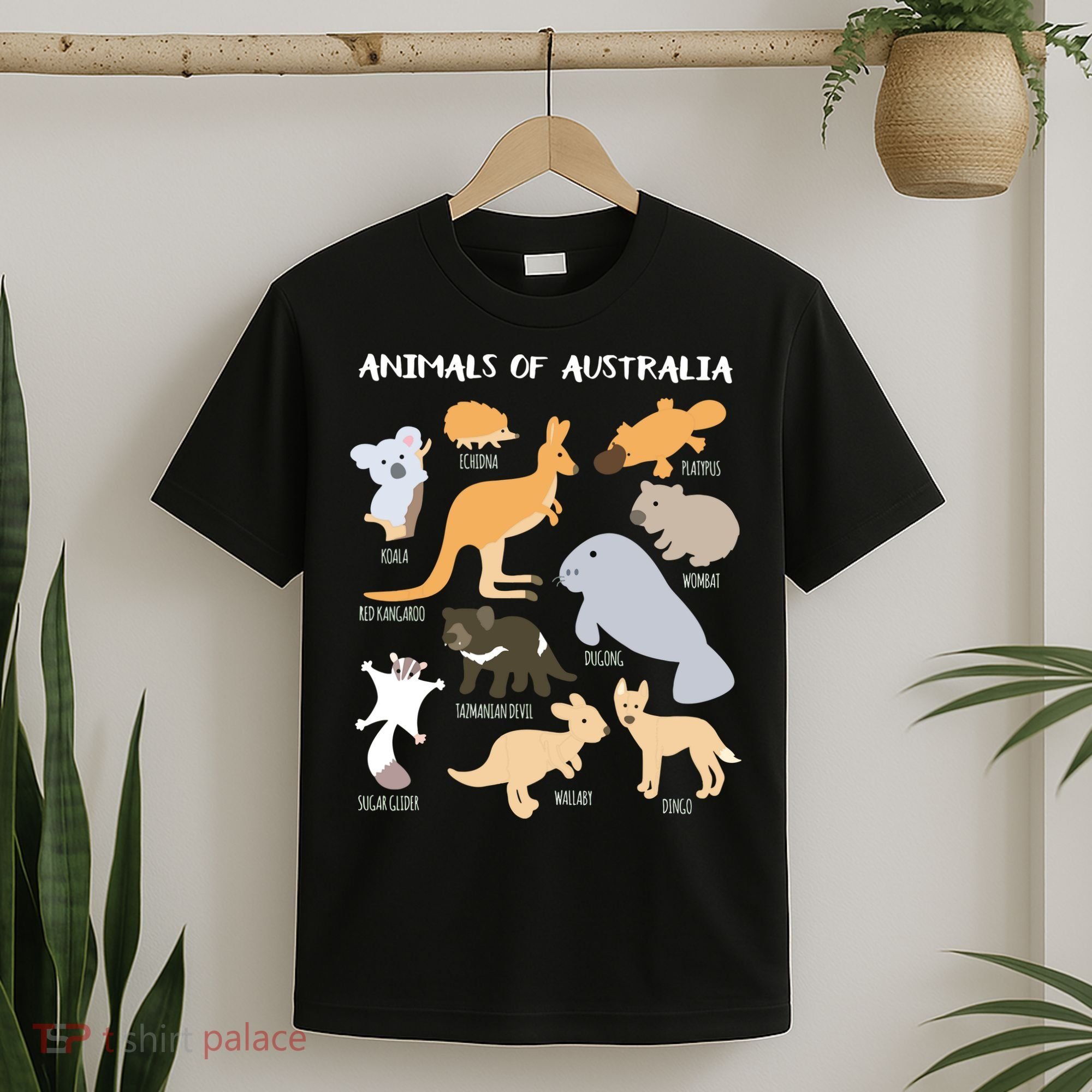 Animals Of Australia Australian Animal Educational Gift T-Shirt
