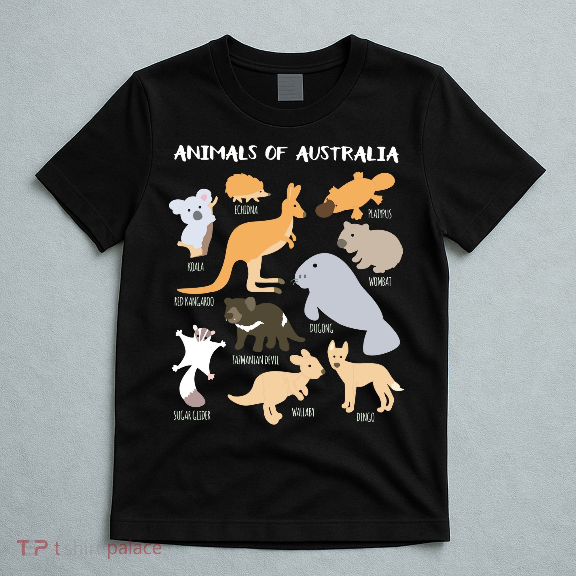 Animals Of Australia Australian Animal Educational Gift T-Shirt