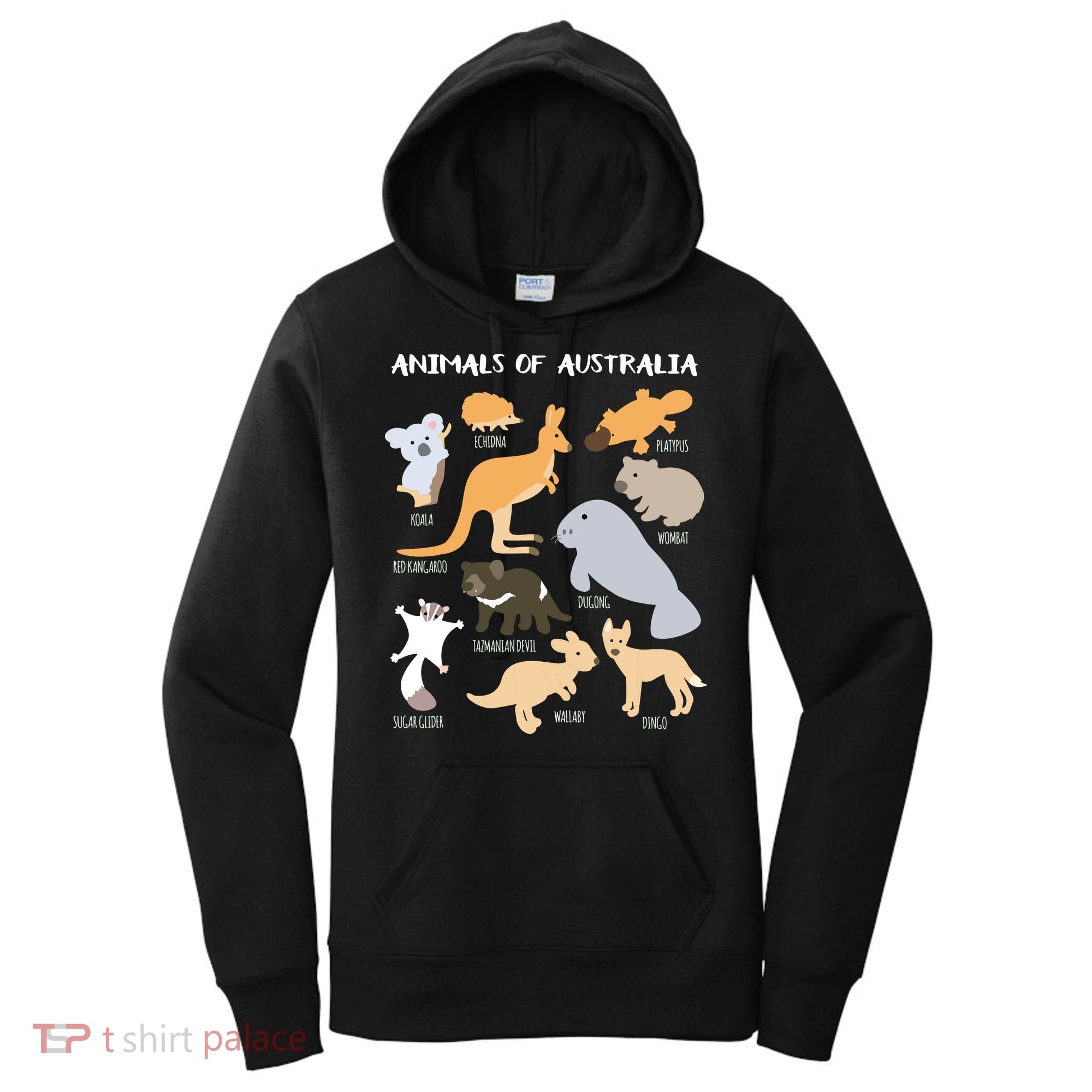 Animals Of Australia Australian Animal Educational Gift Women's Hoodie