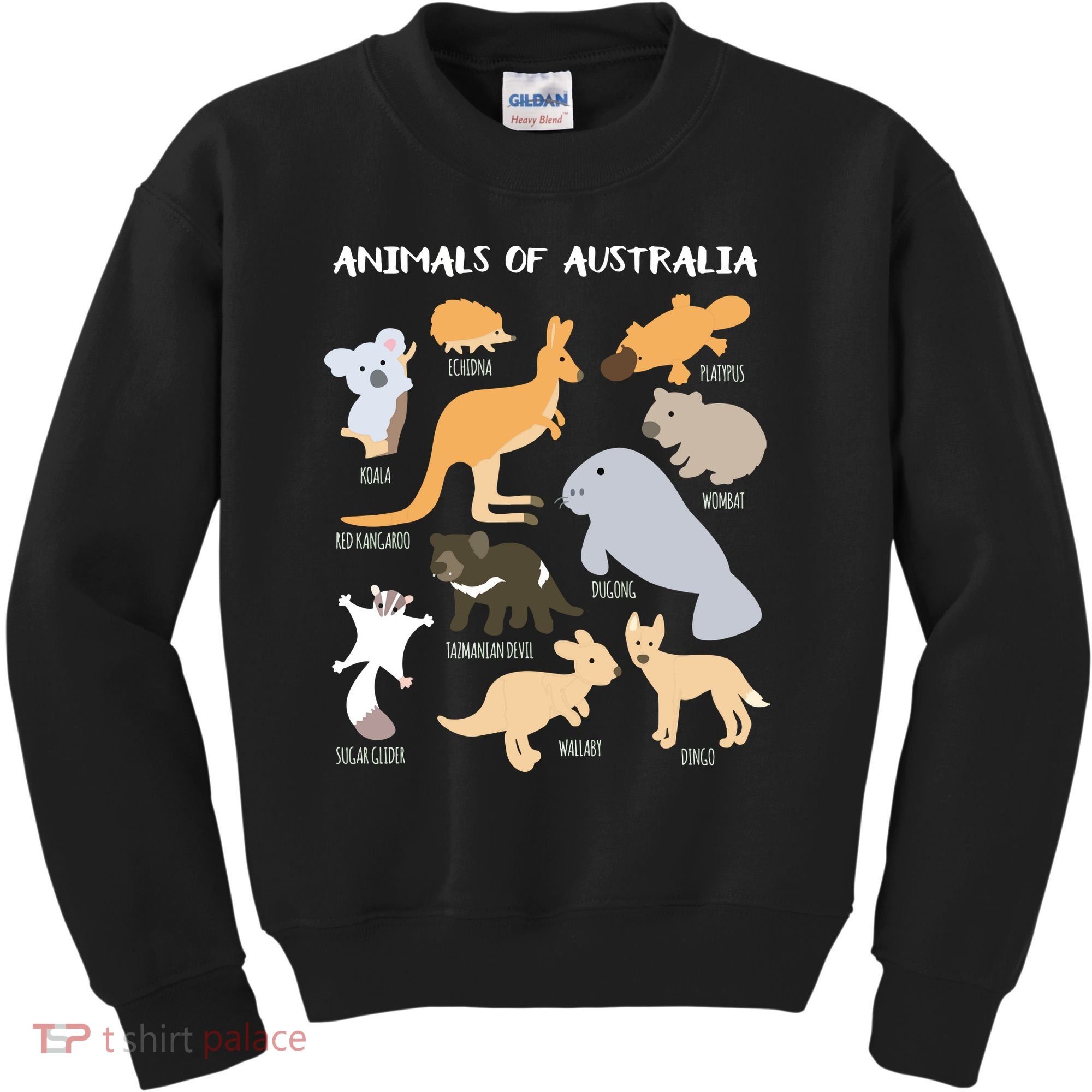 Animals Of Australia Australian Animal Educational Gift Kids Sweatshirt