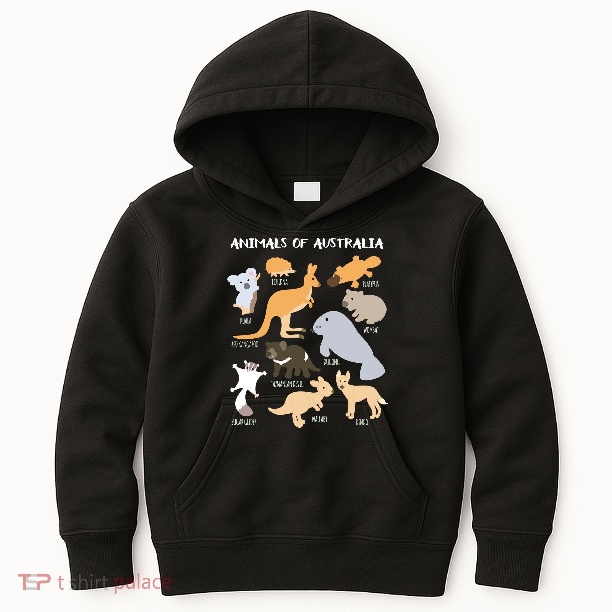 Animals Of Australia Australian Animal Educational Gift Kids Hoodie
