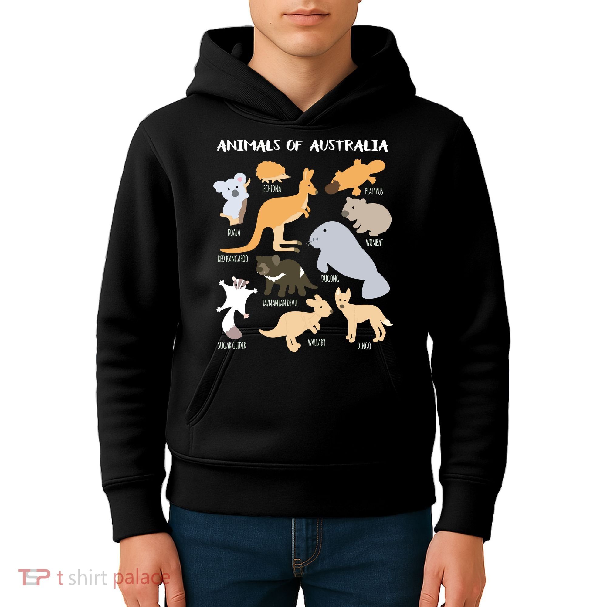 Animals Of Australia Australian Animal Educational Gift Kids Hoodie