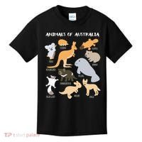 Animals Of Australia Australian Animal Educational Gift Kids T-Shirt thumb 0