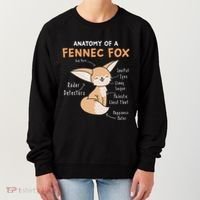 Anatomy Of A Fennec Fox Cute Fox Lover Gift Fennec Fox Women's Sweatshirt thumb 0