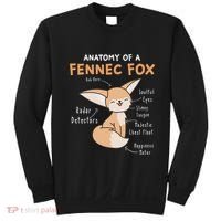 Anatomy Of A Fennec Fox Cute Fox Lover Gift Fennec Fox Sweatshirt thumb 0