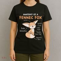 Anatomy Of A Fennec Fox Cute Fox Lover Gift Fennec Fox T-Shirt thumb 4