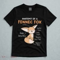 Anatomy Of A Fennec Fox Cute Fox Lover Gift Fennec Fox T-Shirt thumb 5
