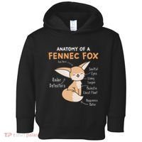 Anatomy Of A Fennec Fox Cute Fox Lover Gift Fennec Fox Toddler Hoodie thumb 0