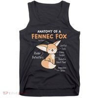 Anatomy Of A Fennec Fox Cute Fox Lover Gift Fennec Fox Tank Top thumb 0