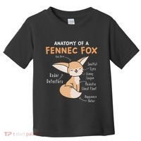 Anatomy Of A Fennec Fox Cute Fox Lover Gift Fennec Fox Toddler T-Shirt thumb 0